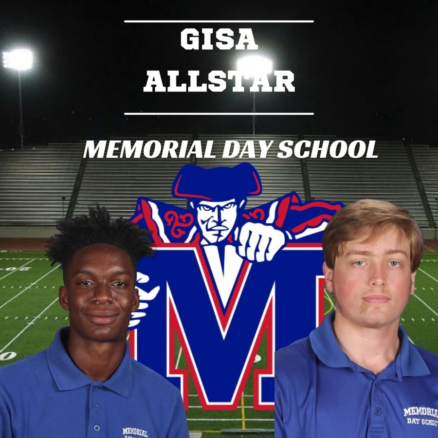 Memorial Day School Receives Two Spots in the GISA Football AllStar